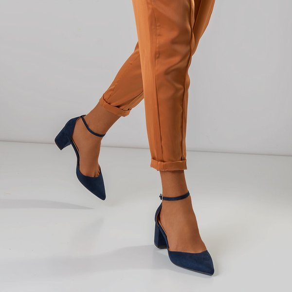 Sandale de dama de culoare albastru marină pe postul Rumil - Încălțăminte