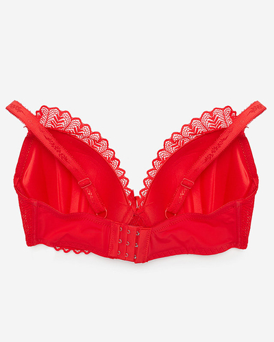 Sutien de damă roșu din dantelă - Lenjerie intima
