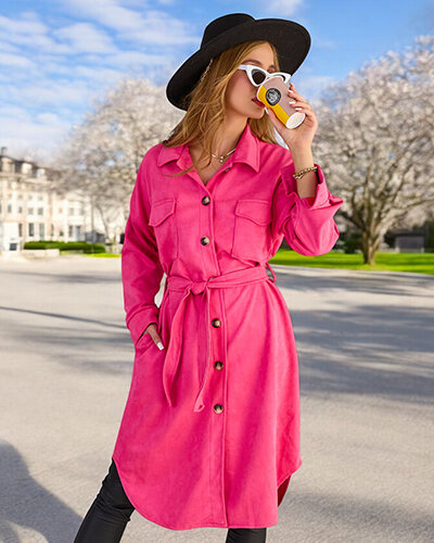 Royalfashion Palton tip cămașă pentru femei