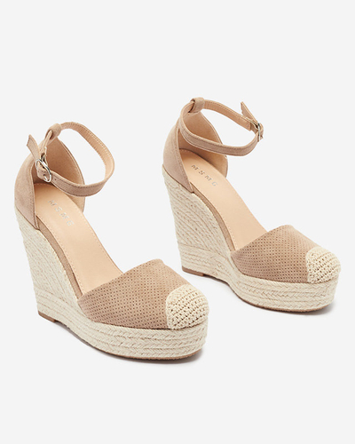 Royalfashion Sandale cu platformă Meylasi pentru femei maro