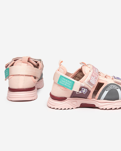 Sandale copii Wukapi roz cu velcro - Pantofi
