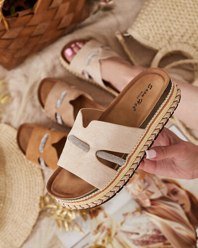 Royalfashion Șlapi de damă Orolta zirconia