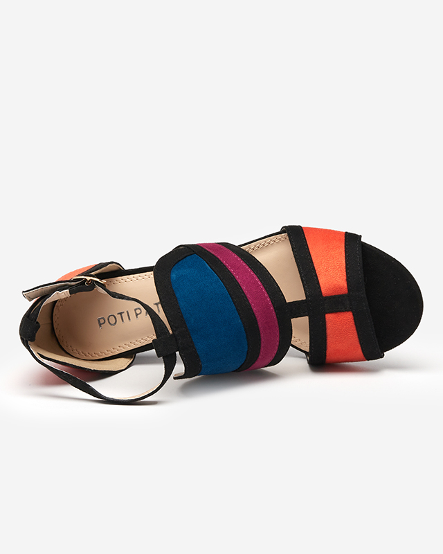 OUTLET Sandale de dama colorate pe postul Buskiri-Footwear