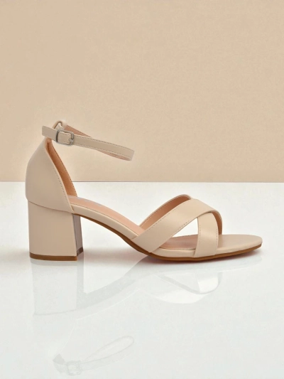 Royalfashion Sandale de damă cu toc jos tip bloc Eleganza Strap