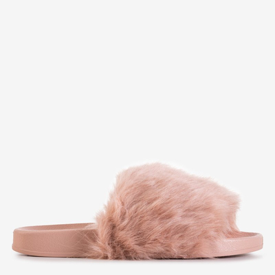 Papuci praf femei cu blană Danita - Încălțăminte