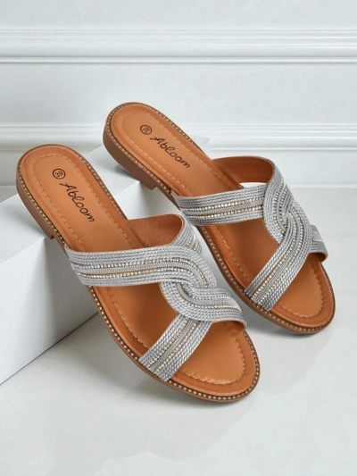 Royalfashion Ženske pletene natikače Woven Breeze