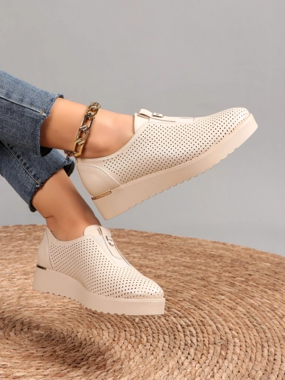 Ghete perforate pentru femei Royalfashion Slip-on Goffies