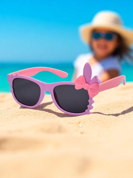 Royalfashion Ochelari de soare pentru copii cu decorațiuni Bunny Shine