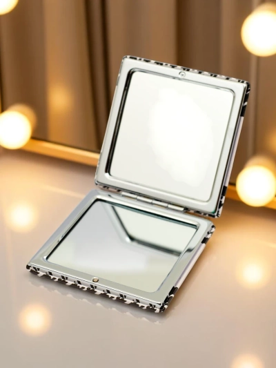 Royalfashion Mini oglindă compactă pentru femei, pentru poșetă