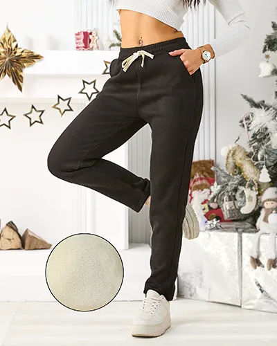 Pantaloni de trening din bumbac pentru femei Royalfashion