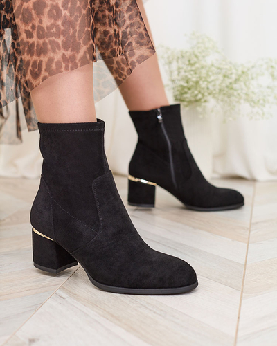 Royalfashion Cizme stiletto joase pentru femei Negre Rejerra