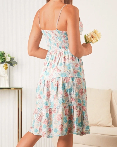 Royalfashion Rochie florală din bumbac pentru femei