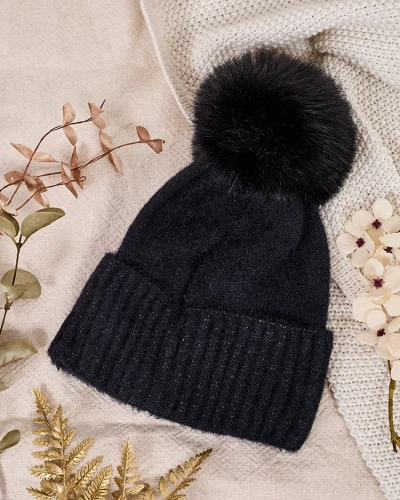 Pălărie pentru femei Royalfashion cu pompon