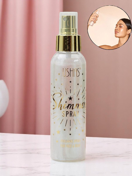USHAS Summer Spray – Iluminator lichid pentru față și corp White