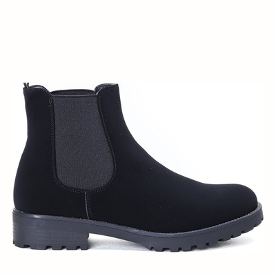 Czarne, klasyczne botki Dream - Obuwie