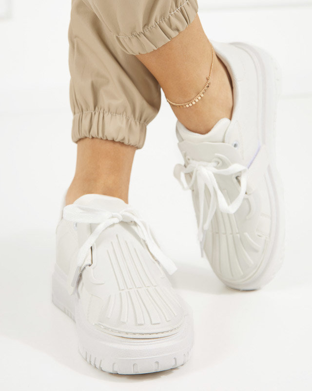 OUTLET Tenisi sport albi dama Sumikoa - Incaltaminte