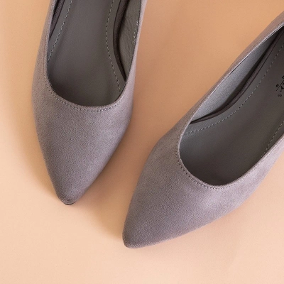 OUTLET Pompă de damă gri Naliza- Încălțăminte