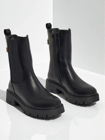 Botine dama Varinell din piele ecologica inalte