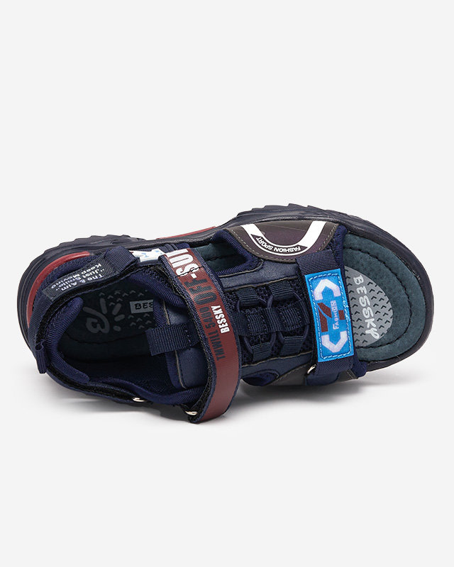 OUTLET Sandale pentru copii bleumarin cu Velcro Wukapi - Incaltaminte