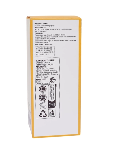Spray pentru exfolierea călcâielor și tălpilor