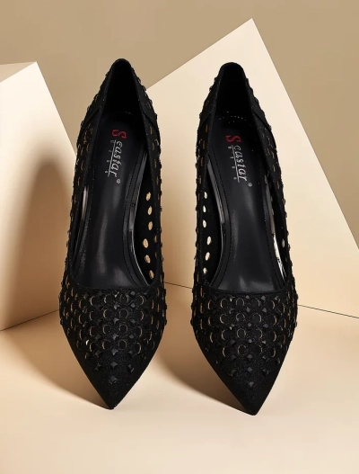 Royalfashion Stiletto-uri perforate pentru femei Ecatte