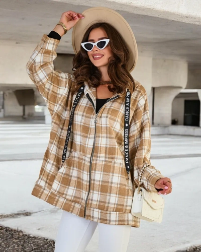 Royalfashion Palton tip cămașă pentru femei