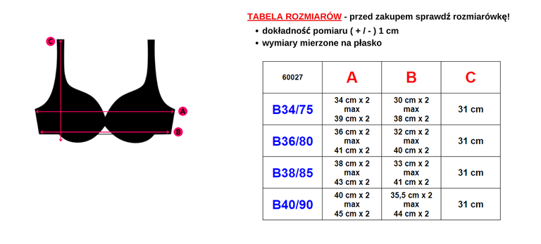 Sutien push-up maro pentru femei - Lenjerie de corp