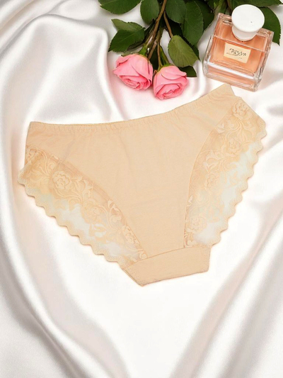 Royalfashion Chiloți damă din bumbac cu dantelă Pure Lace