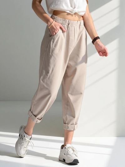 Pantaloni de tip harem pentru femei Royalfashion din vâscoză