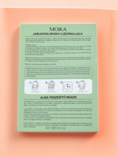 MOIKA Mască de față fermantă cu mere 25 ml x 10 buc