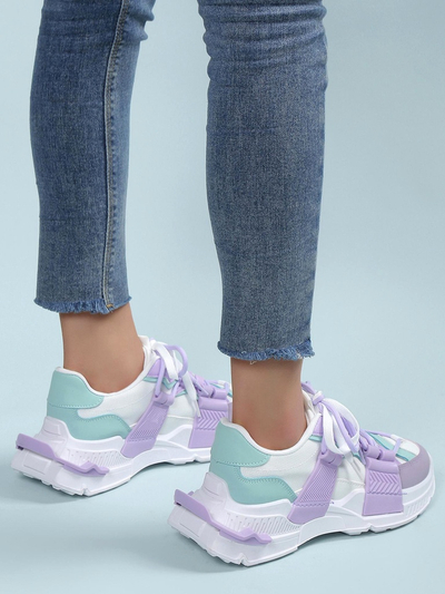 Royalfashion Sneakers sport pentru femei cu inserții din cauciuc Bubble
