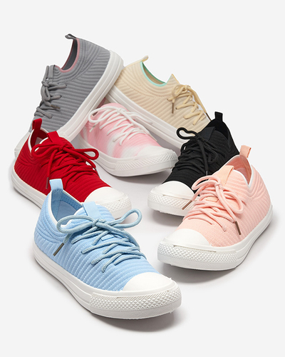 Royalfashion Negru adidași cu nervuri Manfer pentru femei