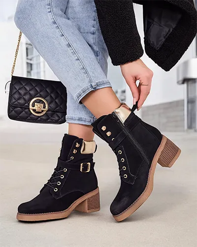 Cizmele scurte cu toc mic pentru femei de la Royalfashion Nedelin