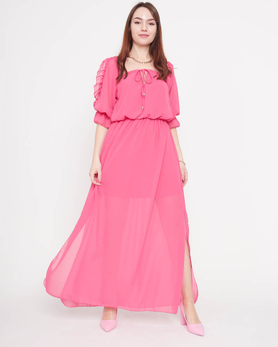 Rochie Spaniolă Fuchsia Maxi - Îmbrăcăminte