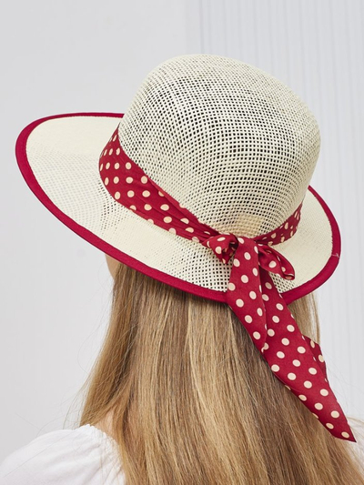 Royalfashion Pălărie de paie pentru femei Dotelle