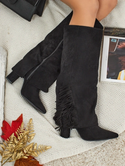 Cizme de damă eco-căprioară cu partea superioară Rimolea