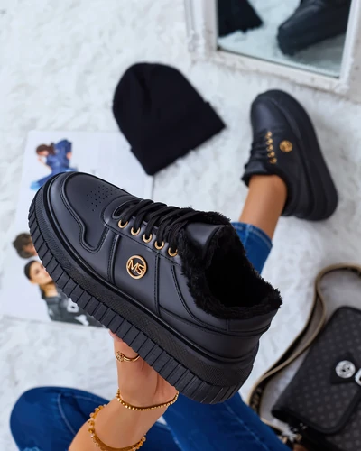 Royalfashion Adidași călduroși de damă cu blană Rozit