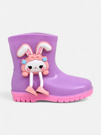 Cizme de cauciuc Royalfashion pentru copii cu un iepuraș Rabbit Fun