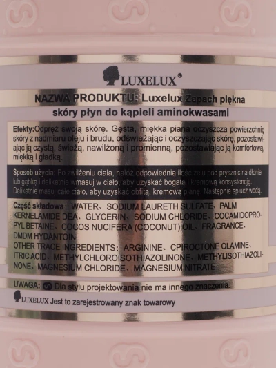 Gel de duș Luxelux cu Aminoacizi 800 ml