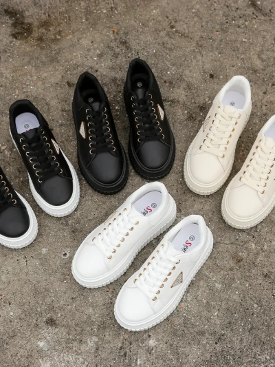 Adidași sport cu platformă Royalfashion pentru femei, cu imprimeu Alcape