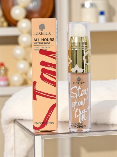 LUXELUX Aurelia Waterproof Concealer Stay Glow Hit 10ml, żeby mieć gładką cerę
