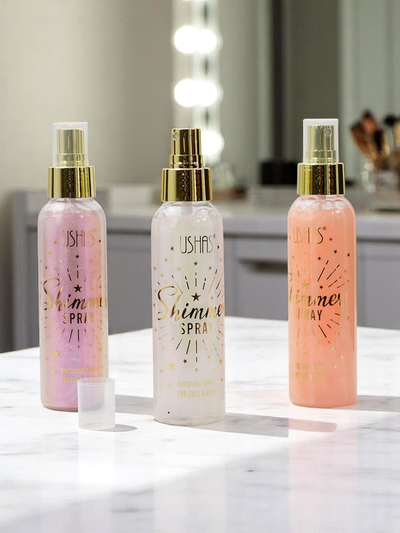 USHAS Summer Spray - Iluminator lichid pentru față și corp Pearl