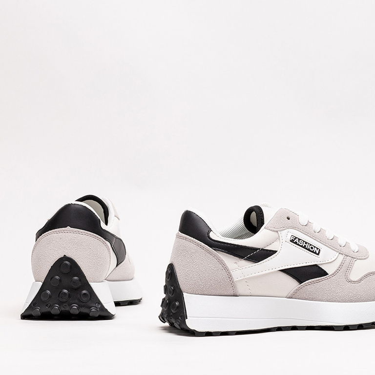 Pantofi sport de dama alb si gri de la Berinn - Incaltaminte
