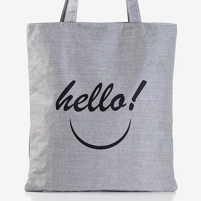 Szara damska torba z printem - Torebki