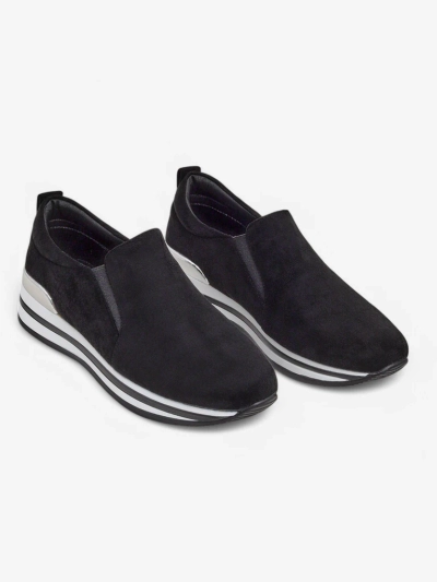 Royalfashion Pantofi plată ecologici din suede pentru femei Rabbite