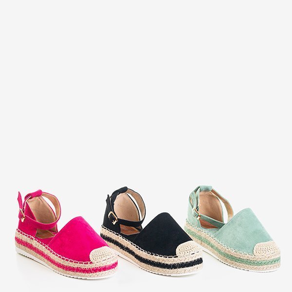 Fuksjowe sandały damskie na platformie Mora - Obuwie