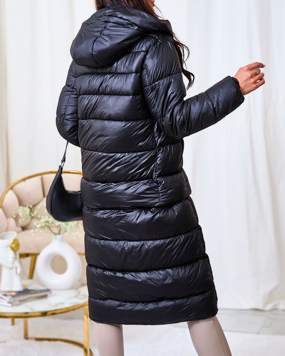 Royalfashion Jachetă de iarnă neagră pentru femei