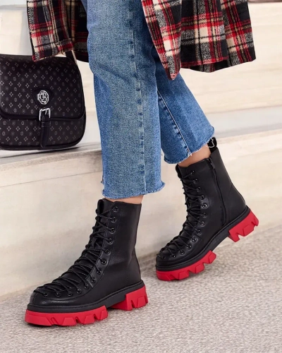 Royalfashion Cizme cu șiret pentru femei Xorri