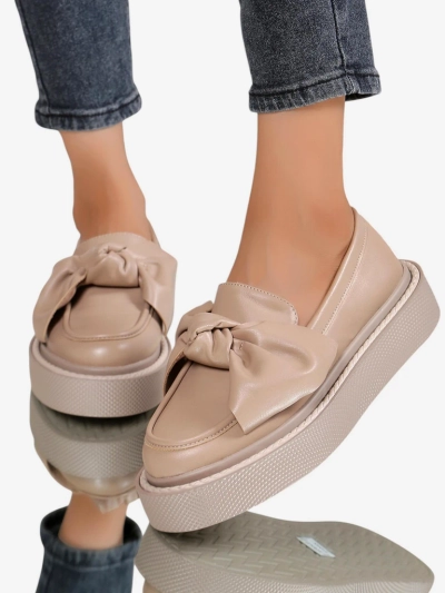 Mocasi elegante pentru femei Royalfashion cu fundiță Ortto