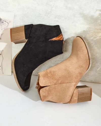 Royalfashion Cizme Ovi din piele întoarsă eko pentru femei
